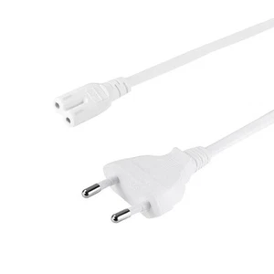 LogiLink Netzkabel Eurostecker an Kleingerätebuchse 1,8 m weiß Stromkabel - Bild 1 von 3