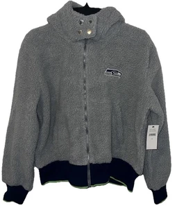 WEAR by Erin Andrews graue Seattle Seahawks Sherpa Full-Zip Hoodie Jacke, M - Bild 1 von 7