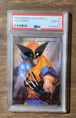 1993 Marvel Masterpieces Wolverine #6 💎 PSA 10  hot sweet card - Image 1 of 2