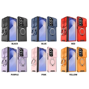 360° Rotating Kickstand Case w/ Slide Camera Cover For Samsung Galaxy Z Fold 7 6 - Picture 1 of 16