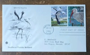 US FDC # 4099B & 4099J Southern Florida Wetland Birds 2006. - Picture 1 of 6