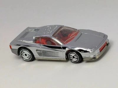 De colección Hot Wheels Ferrari Testarossa Cromo 20 Aniversario Diecast Foto 1 de 4