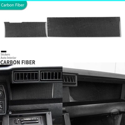 Real Carbon Fiber Center Console Dashboard Cover Trim For Chevrolet Camaro 82-89 - Image 1 of 4