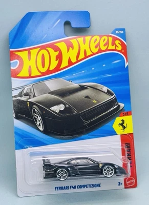 Hot Wheels Mainline # Ferrari F40 2026 negro + protector gratuito + envío gratuito Foto 1 de 4