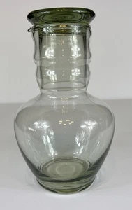 Green Glass Ribbed Tumble Up Set Bedside Decanter Set - Picture 1 of 9