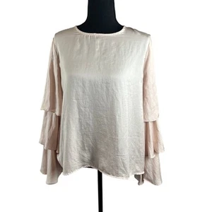 Blusa Do + Be rosa pálido manga larga talla grande - Imagen 1 de 12