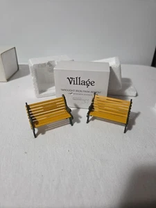 2er Set Abt. 56 Dorf Schmiedeeisen Parkbank #52302  - Bild 1 von 5