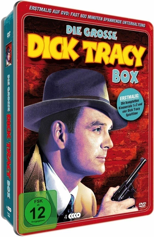 Die große Dick Tracy Box - 4 Filme + 30 Serienfolgen - 4 DVD's NEU/OVP