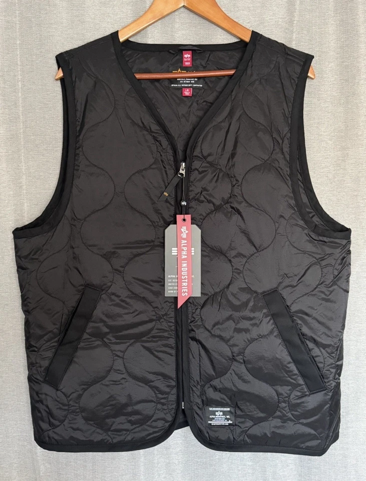 Chaleco acolchado grande Alpha Industries nuevo con etiquetas Foto 1 de 4