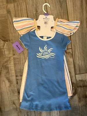 Vestido Roxy Niñas - Nuevo con Etiquetas - Varias Tallas - Conjunto Informal de Playa de Verano Foto 1 de 4