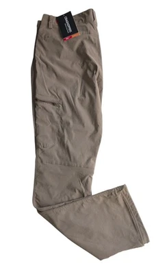 CRAGHOPPERS Premium NOSILIFE Stretch SOLAR SHIELD Trousers Pebble FITS W34" L32" - Image 1 of 4