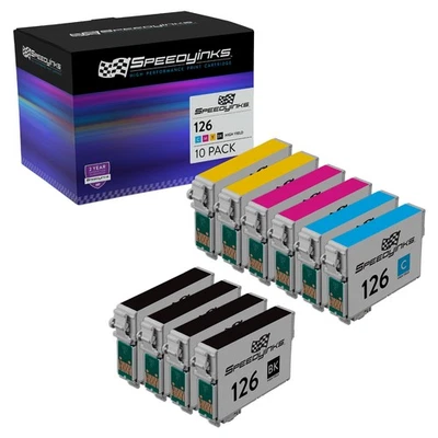 SI 10PK Repuesto para Cartucho de Tinta Epson 126 Alta Capacidad Multipack Set Foto 1 de 4