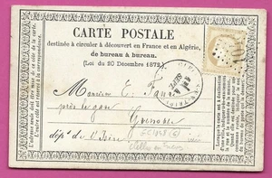 1872 CARTE PRECURSEUR CLELLES EN TRIEVES  ISERE - Imagen 1 de 2