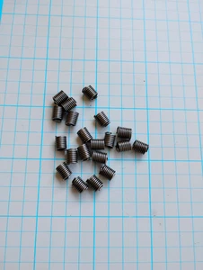 Lot of 20 Pcs UNC 8-32  x  1/4" Long Stainless Steel Thread Inserts  Repair - Picture 1 of 3