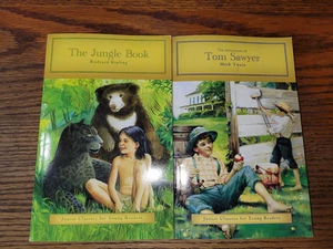 The Jungle Book The Adventures of Tom Sawyer Junior Classics Very Nice Condition - Picture 1 of 5