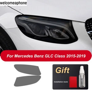 Pre-cut Headlights Smoke Paint Protection Vinyl Tint Wrap Film For Benz GLC - Picture 1 of 10