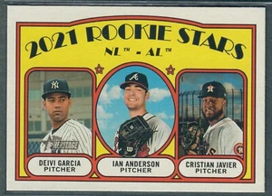 2021 Topps Heritage Ian Anderson Cristian Javier Rookie Card #325 RC QTY - Picture 1 of 2