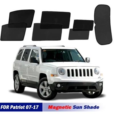 Magnetic Sun Shades For Jeep Patriot MK74 07-17Front Port Back Windows Sun Blind - Image 1 of 4