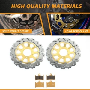 Front Brake Discs Pads For Triumph Sprint ST 1050 05-11 Rocket III 2300 04-13 - Bild 1 von 9
