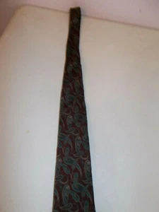 Bert Pulitzer Paisley Silk Tie Collectors Edition Burgandy Blue Teal - Picture 1 of 3
