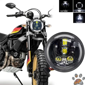 Fit Ducati Scrambler Desert Sled 2015-2022 Front lamp DRL LED Headlight Assembly - Foto 1 di 9