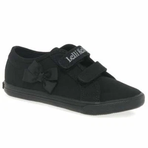 Lelli Kelly Lily Girls Infant Canvas Rip Tape Plimsoll Shoes - Picture 1 of 9