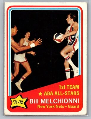 1972-73 Topps #253 Bill Melchionni New York Nets - Image 1 of 2
