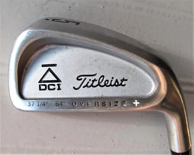 Titleist DCI Black Oversize + 5 Iron Steel Shaft M Flex Senior RH 37-1/4” - Image 1 of 4