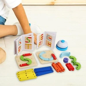 Pegged Puzzles Logical Manipulative Math Toy for Children Kids Boys Girls - Picture 1 of 7
