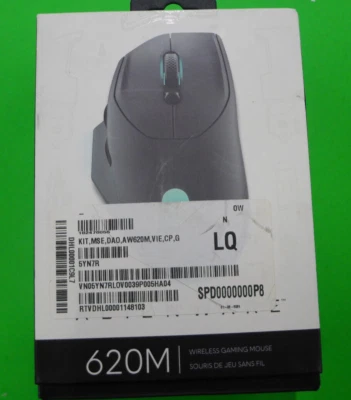 GENUINO Ratón Inalámbrico para Juegos Alienware 620M Dell (Falta Dongle) 5YN7R Foto 1 de 4