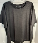 REI CO-OP Men's Black & Gray S Sleeve Active Wear Moisture Wicking T- Shirt 3XL