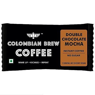 Colombian Brew Double Chocolate Mocha Instant Coffee Sachets 180g Free Shipping • 23.16$