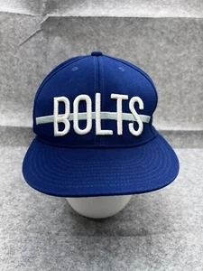 Tampa Bay Lightning Adidas Hat Cap Fitted Adult Blue Poly Blend NHL Middle Bar - Picture 1 of 12