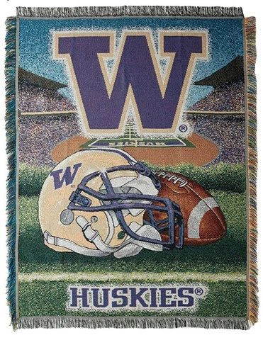 University of Washington Officially Licensed NCAA "Home Field Advantage" Blanket Cover
