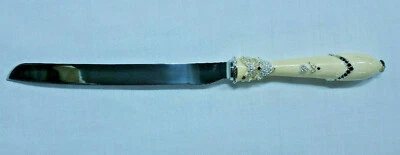 THINGS REMEMBERED Heart & Bow Crystal Cream Wedding Cake KNIFE ONLY - Image 1 of 4
