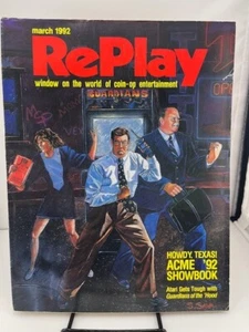 Replay Magazine March 1992 Issue Arcade Video Games ACME 92 - Picture 1 of 1