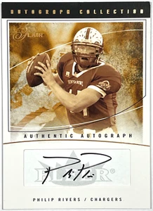2004 Fleer Flair Autograph Collection Bronze Philip Rivers Auto RC #AC-PR /350 - Bild 1 von 2