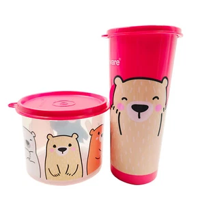 Vaso gigante de plástico Tupperware Bearbuddy Trio 450 ml bote compacto 570 ml - Imagen 1 de 42