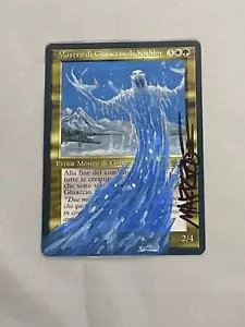 MTG Italian Kjeldoran Frostbeast Artist Proof Altered and Signature Signed Poole - Picture 1 of 2
