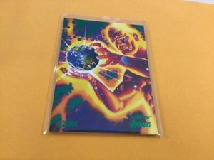 2022 Marvel Fleer Ultra Avengers #38 Korvac Green Foil Nice - Picture 1 of 2