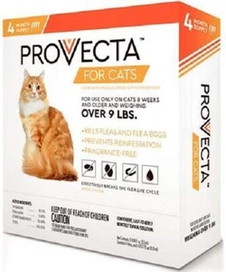 Provecta II Cats Over 9 lbs Topical 4 Month Supply - Picture 1 of 1