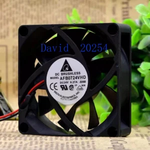 Delta AFB0724VHD 24V 0.27A 7CM 7020 double ball converter cooling fan - Picture 1 of 10