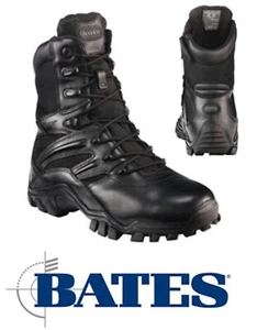 BATES - MENS TACTICAL DELTA ZIP LACE 8" BOOT ARMY DEFENCE LEATHER TOUGH - E72010 - Picture 1 of 4