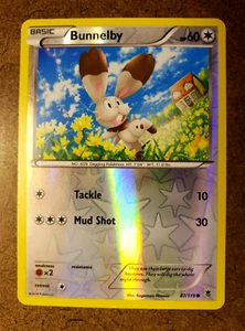 Pokémon TCG 2014 Bunnelby XY Phantom Force (PHF) holograma inverso común 87/119 NP - Imagen 1 de 13