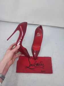 CHRISTIAN LOUBOUTIN So Kate Red Patent Leather Pump Size EU 37.5 US 7.5 NEW - Picture 1 of 10