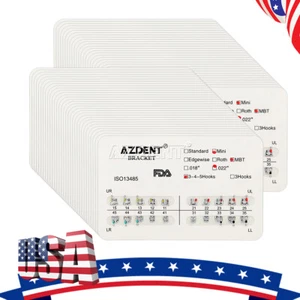 Dental Kieferorthopädische Bracket Braces Mini Roth/MBT Slot .022/.018 3-4-5 Haken USA - Bild 1 von 38