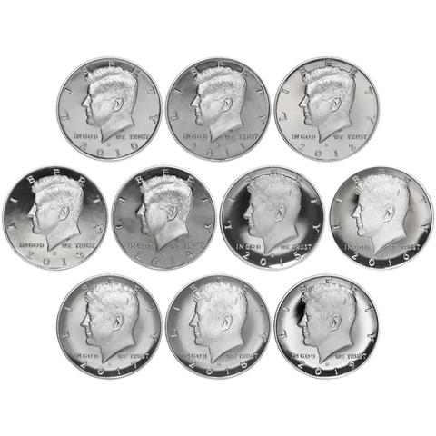 2010-2019 S Kennedy Half Dollar Gem DCam Proof Run 10 Coin Set CN-Clad US Mint Cover