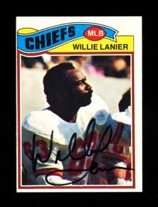 1977 TOPPS WILLIE LANIER #155 CHIEFS HOF AUTOGRAPH SIGNED VINTAGE - Picture 1 of 1
