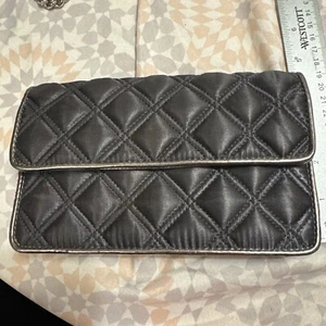 Jacobs By Marc Jacobs Formal Silver & Gray Quilted Clutch Removable Chain Strap - Picture 1 of 22