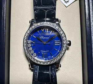 Chopard Happy Sport Blue Women's Watch - 278573-3008 - Picture 1 of 5